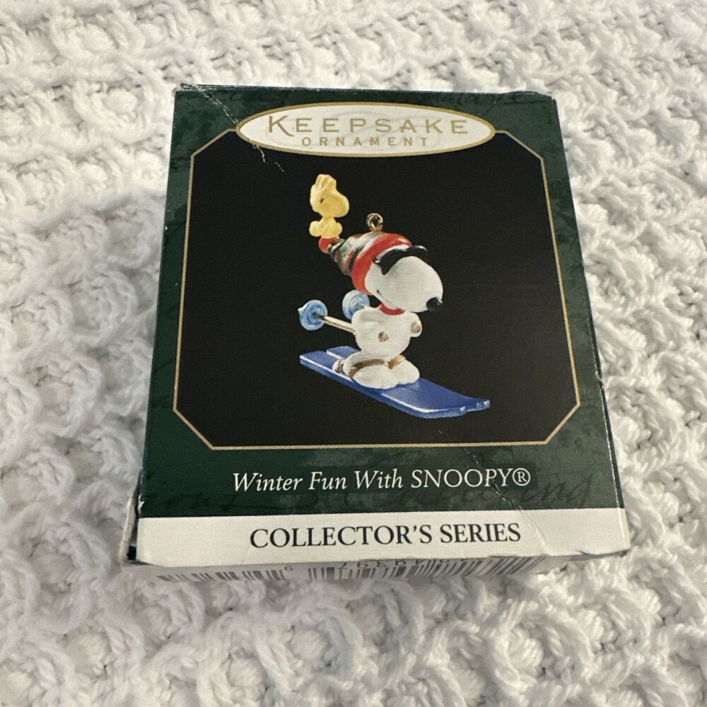 Hallmark Keepsake Ornament Winter Fun With Snoopy Year 1999 Collectors Series